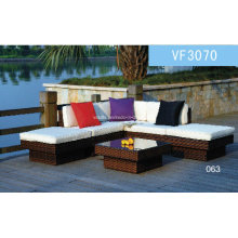 Mobilier de jardin Rattan Wicker Corner Suite